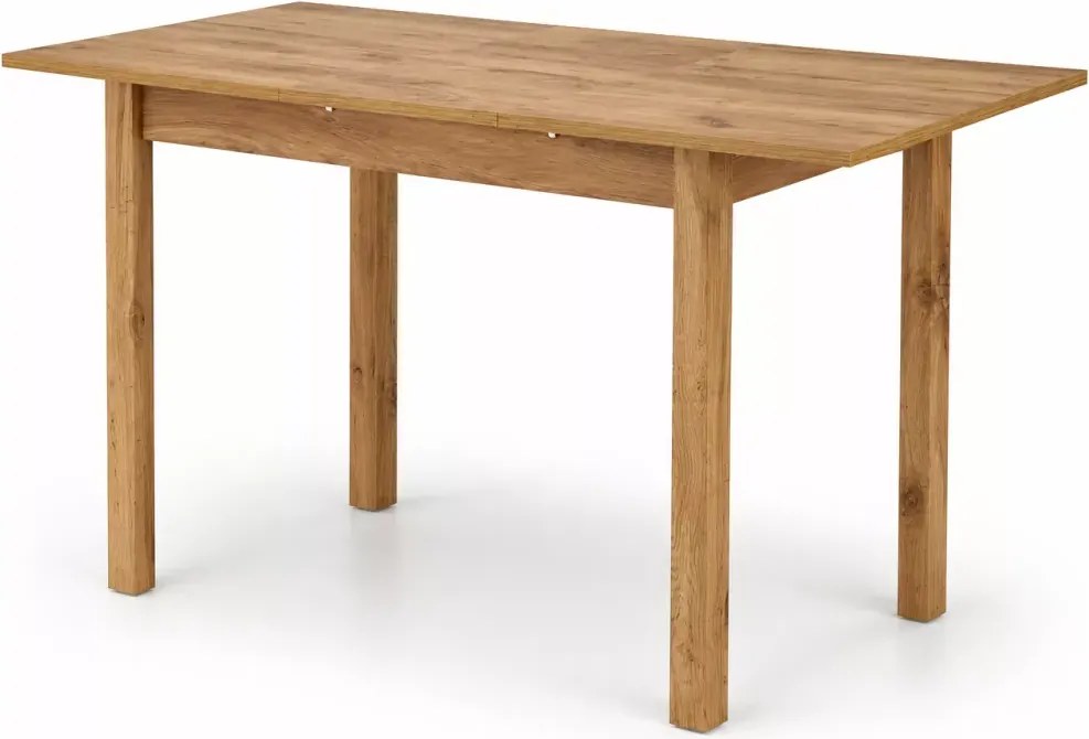 Nowoczesny rozkładany stół Plissee 100-135x60 cm prostokątny z laminowanym blatem i nogami do kuchni
