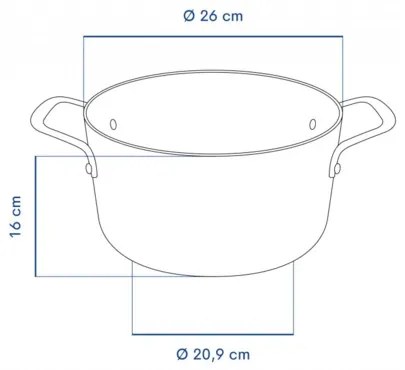 Remoska H2616/10TS Garnek ze stali nierdzewnej Quanta, 26 cm