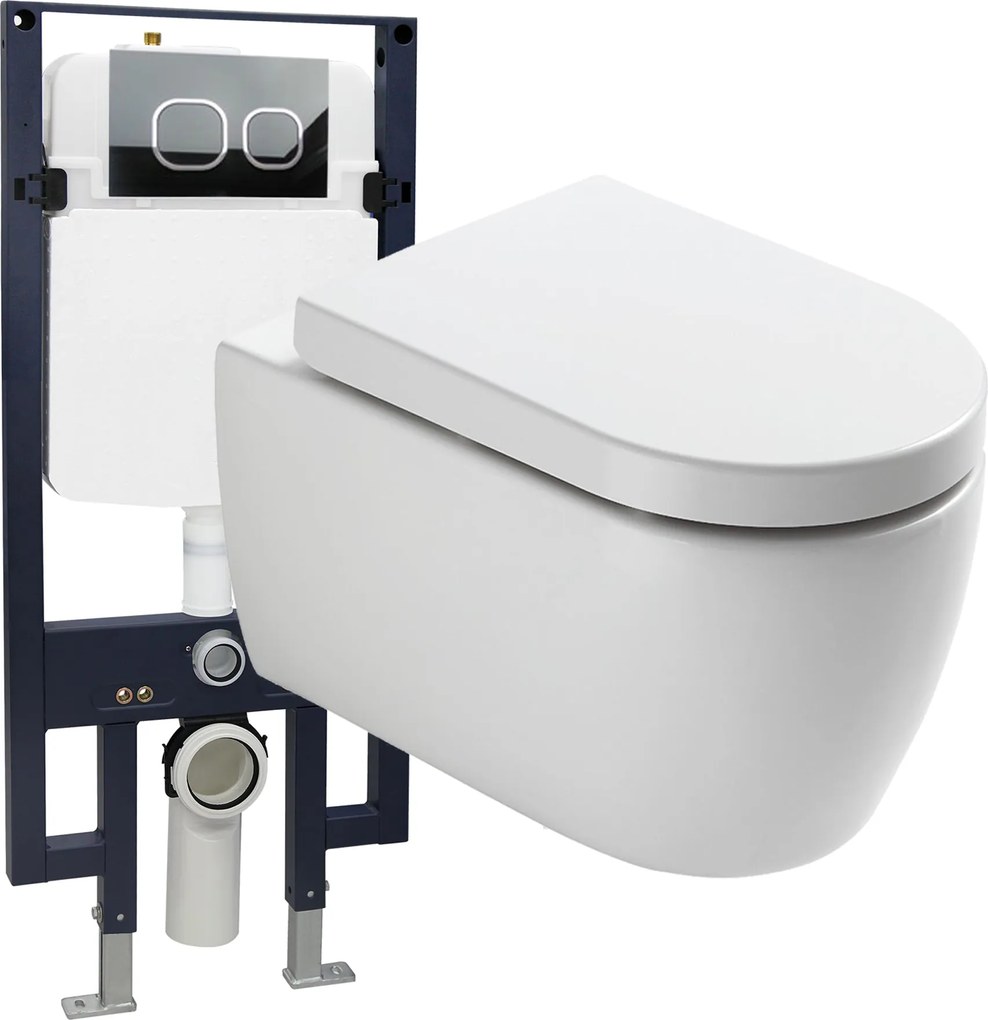 Kompletny zestaw WC 23: Miska WC wisząca NT2038