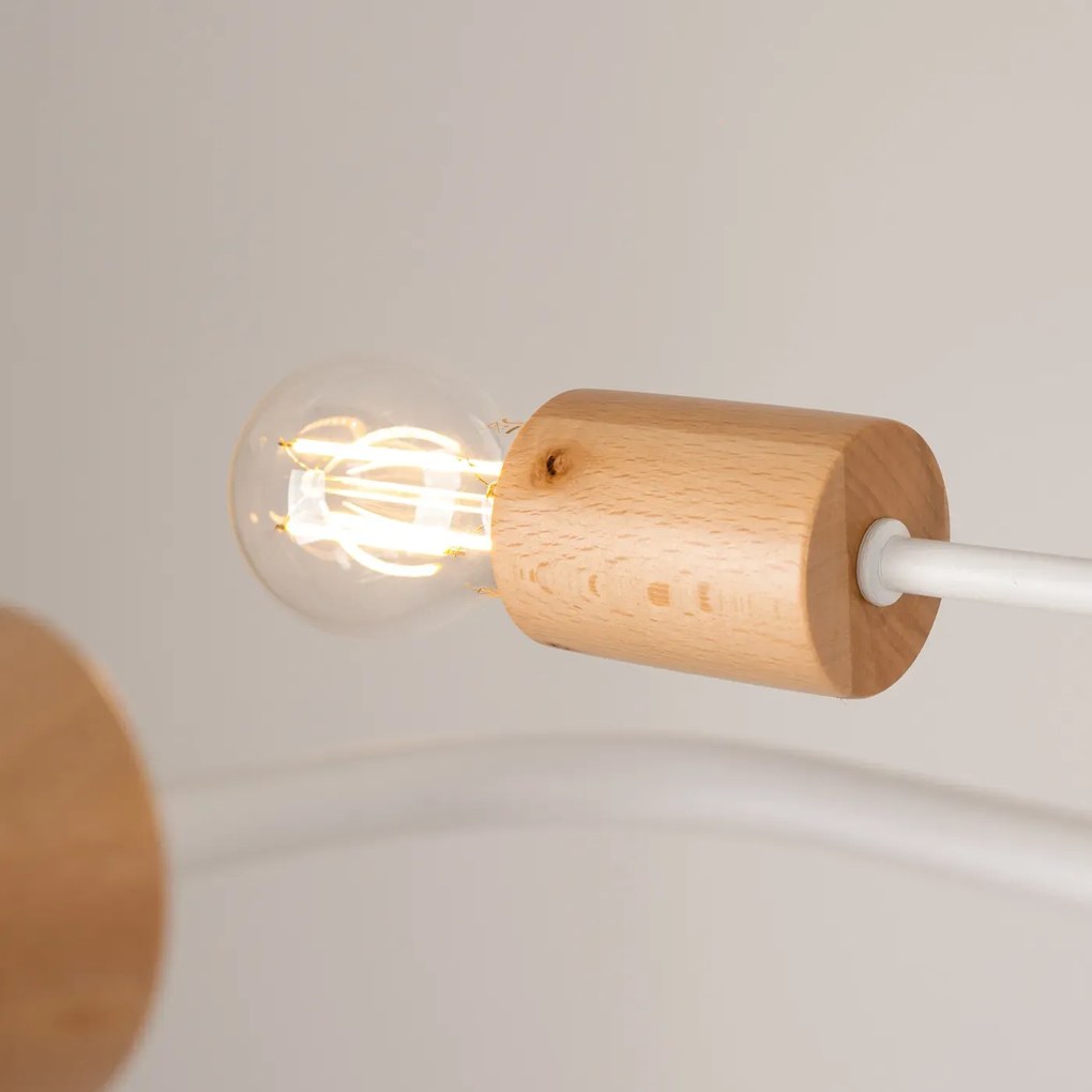 Żyrandol TIMBO 8 biały SOLLUX  LIGHTING
