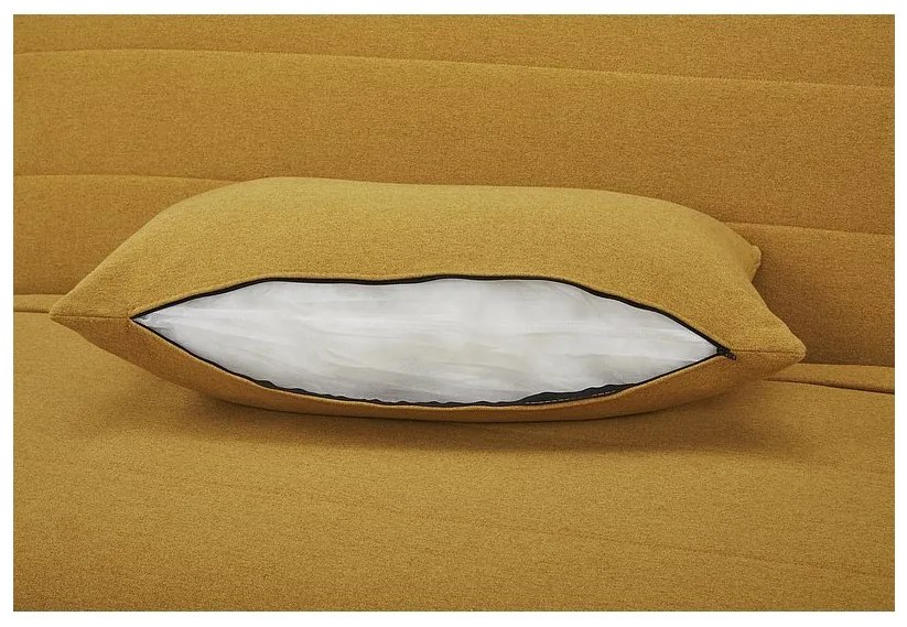 Musztardowa rozkładana sofa SPIKE II
