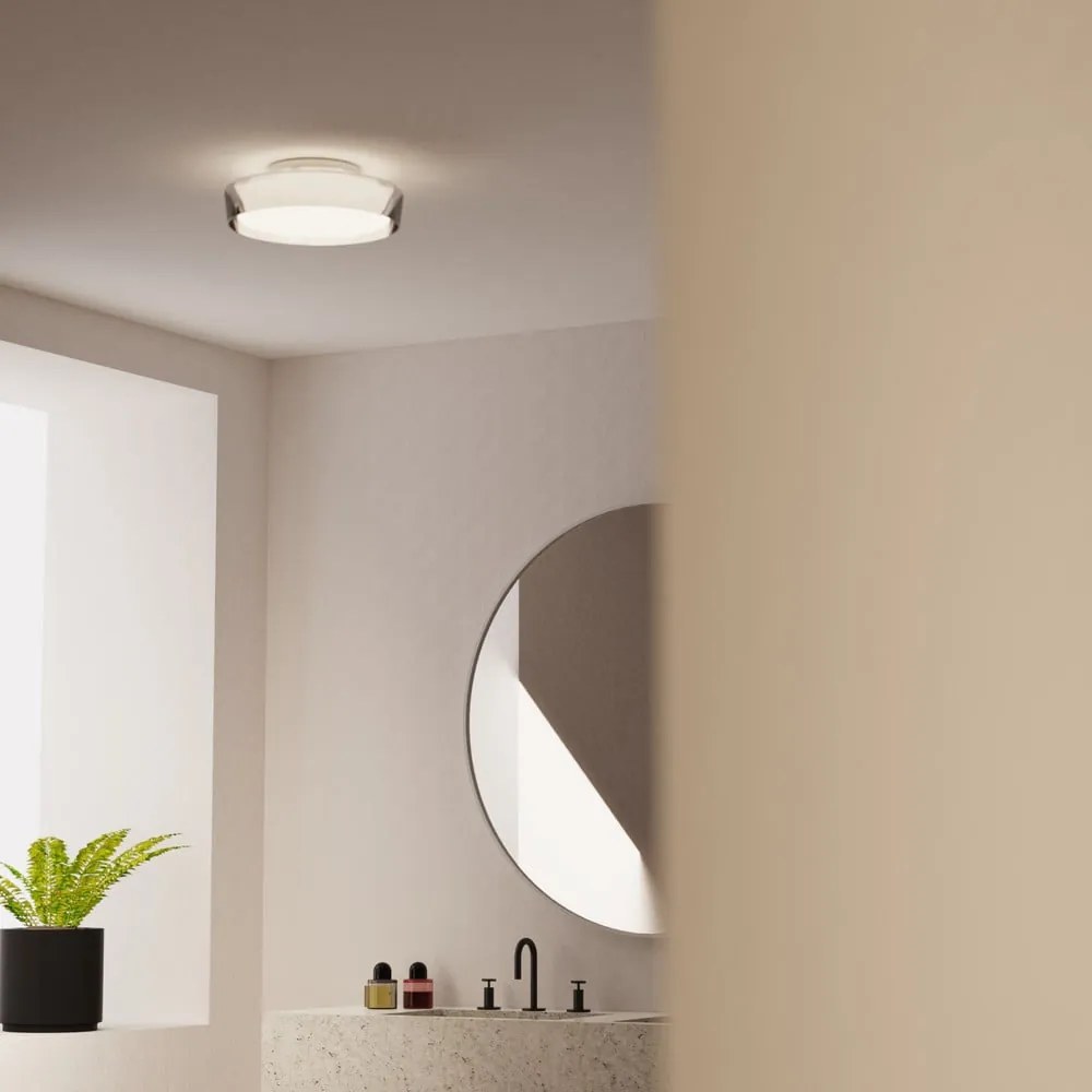 Biała lampa sufitowa SULION Nilo, ø 30 cm