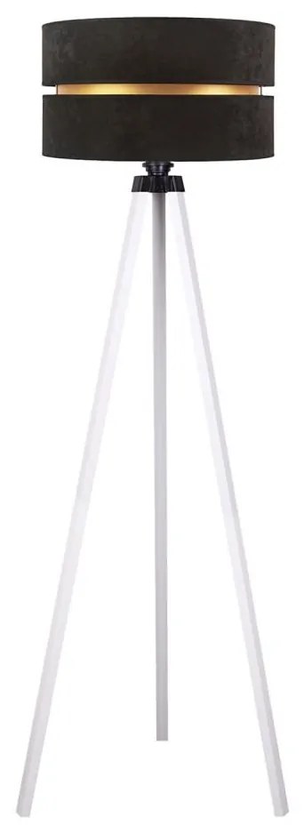 Duolla - Lampa podłogowa DUO 1xE27/60W/230V śr. 44 cm czarna/biała