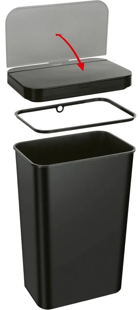 Lamart LT8110 Kosz bezdotykowy Sensor 50 l, czarny