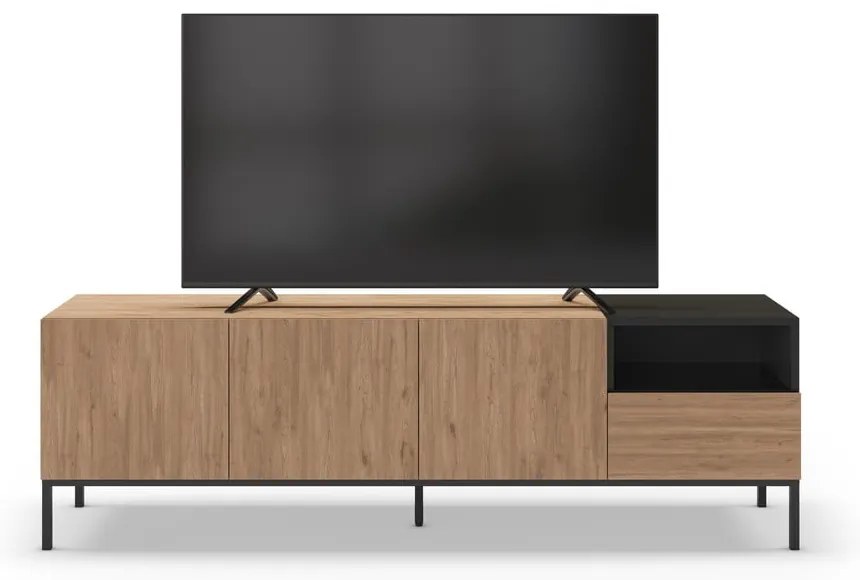 Szafka pod TV w naturalnym kolorze 180x55 cm Cailin – Marckeric