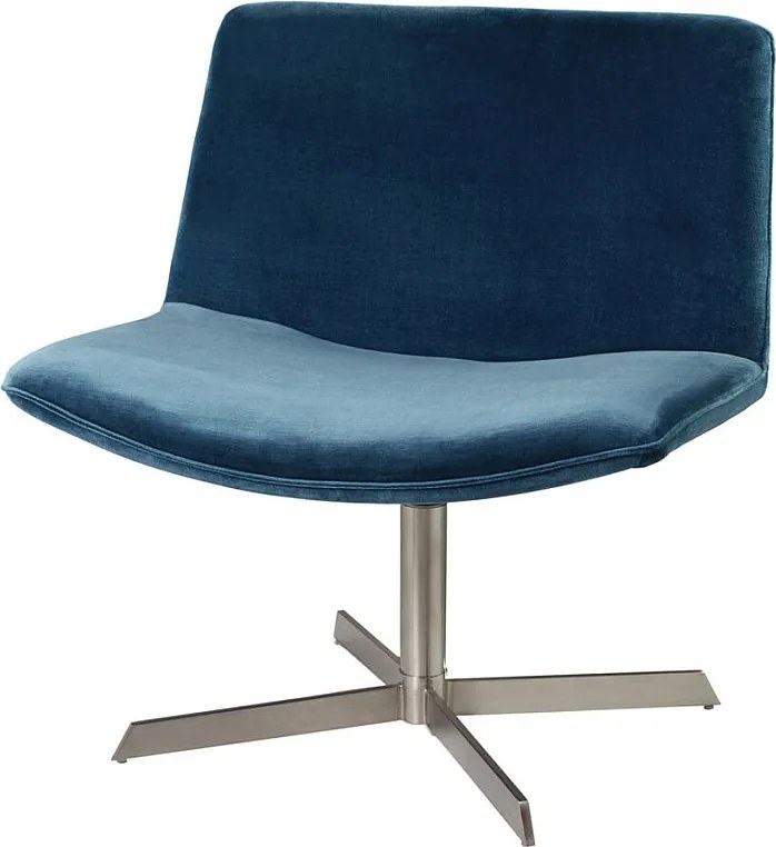 Poltrona "Kiss" - Veludo - Azul