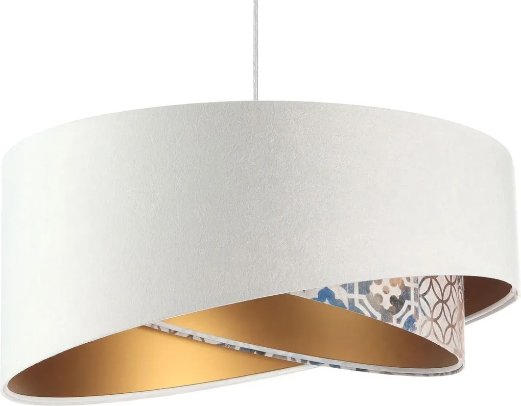 Biała asymetryczna lampa wisząca W9-F30