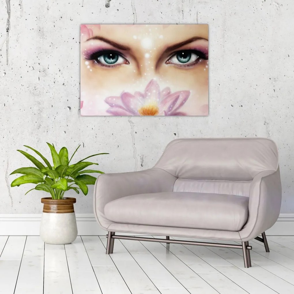 Obraz - Urocze oczy (70x50 cm)