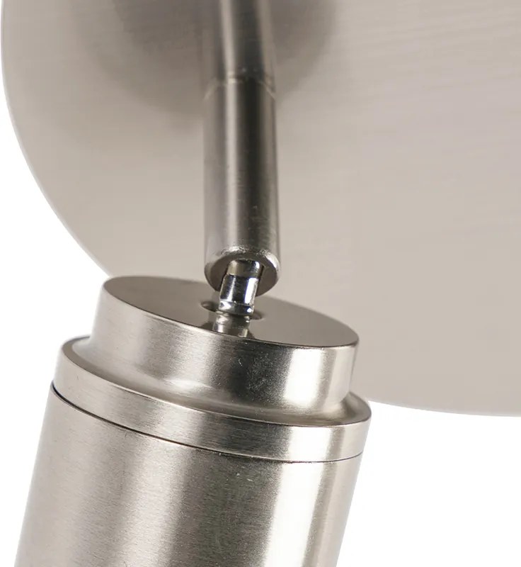 Nowoczesny reflektor łazienkowy ze stali 2-światła IP44 - Ducha