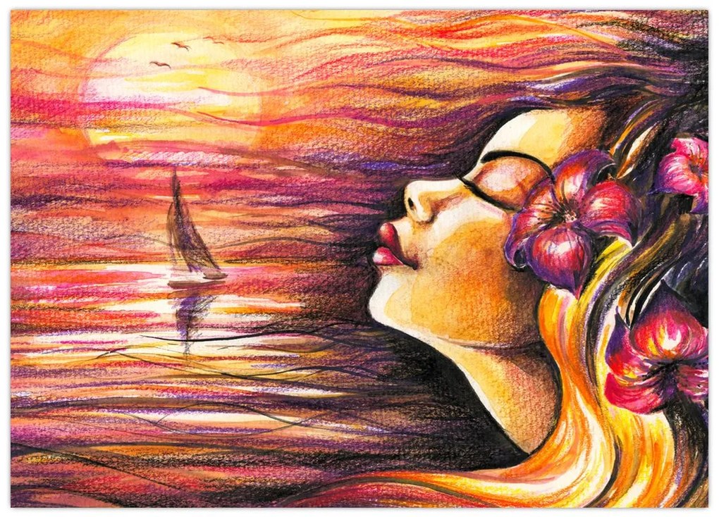 Obraz na szkle - Wspomnienia lata (70x50 cm)