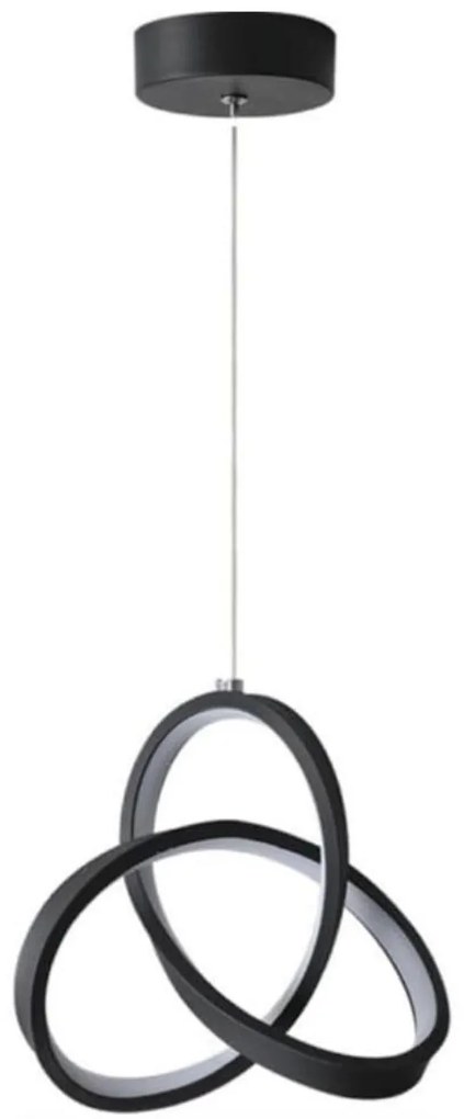Lampa geometryczna LED wisząca sufitowa AT46-1SL-Black