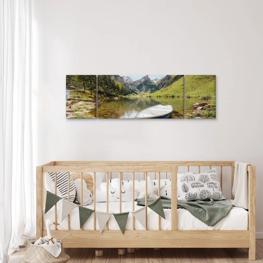 Obraz - Seealpsee, jezioro w Szwajcarii (170x50 cm)