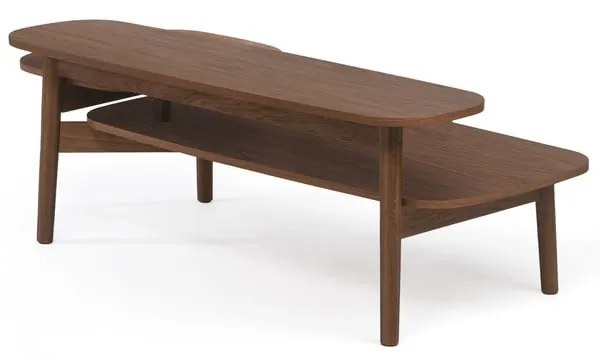 Stolik z fornirem orzechowym Woodman Eichberg