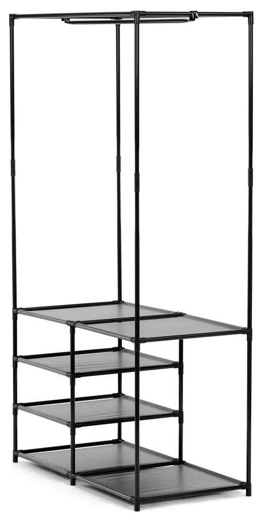 Stojak na ubrania GD-172 BK, metal, czarny