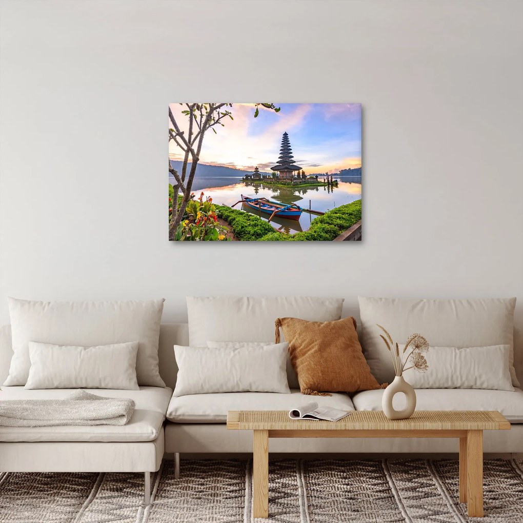 Obraz - Świątynia Pura Bratan (70x50 cm)