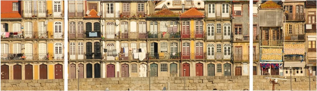 Obraz - Dzielnica Waterfront, Portugalia (170x50 cm)
