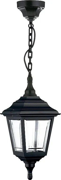 Lampa sufitowa CLIC CLAC 4 w stylu klasycznym - wys. 75 cm x szer. 20 cm - E27 42W - poliamid - IP44 - czarny