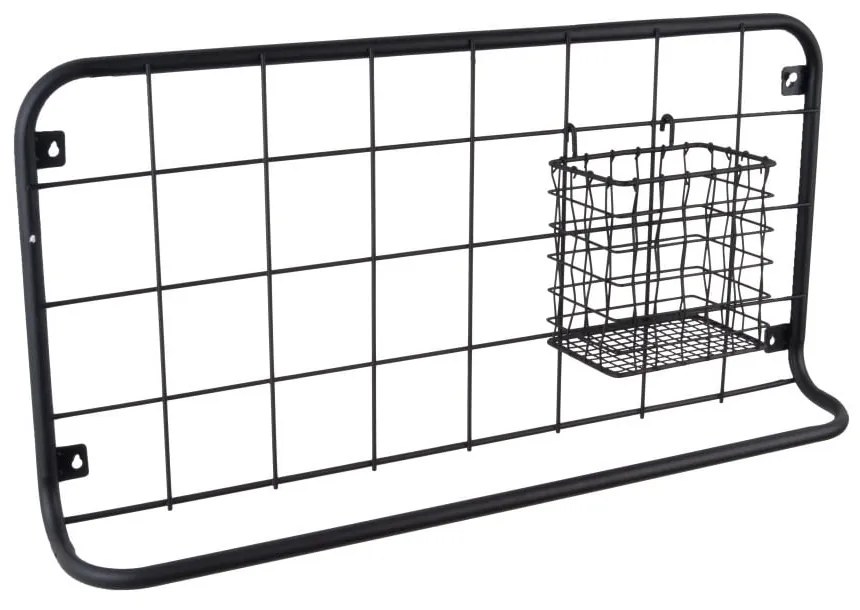 Czarny organizer ścienny PT LIVING Open Grid