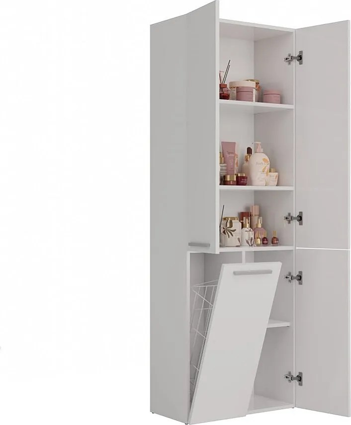 Meble łazienkowe, 174 x 30 x 60 cm, Biały Mat