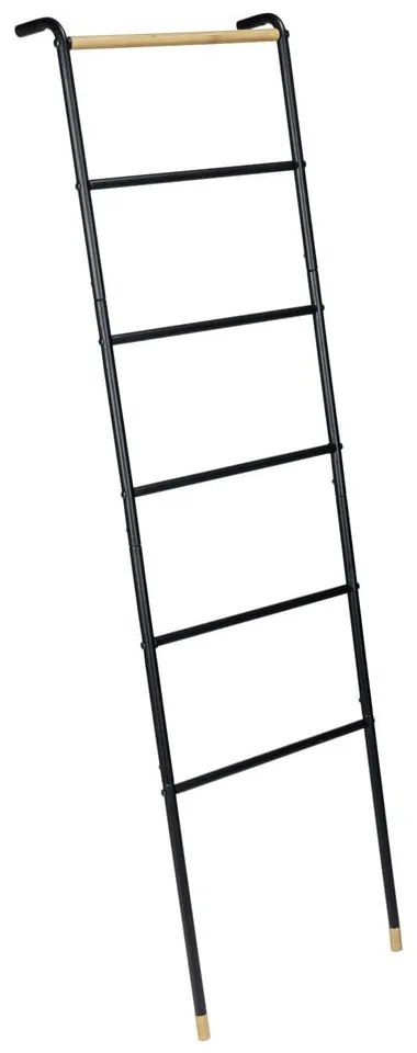 Czarna metalowa drabina dekoracyjna Loft – Wenko