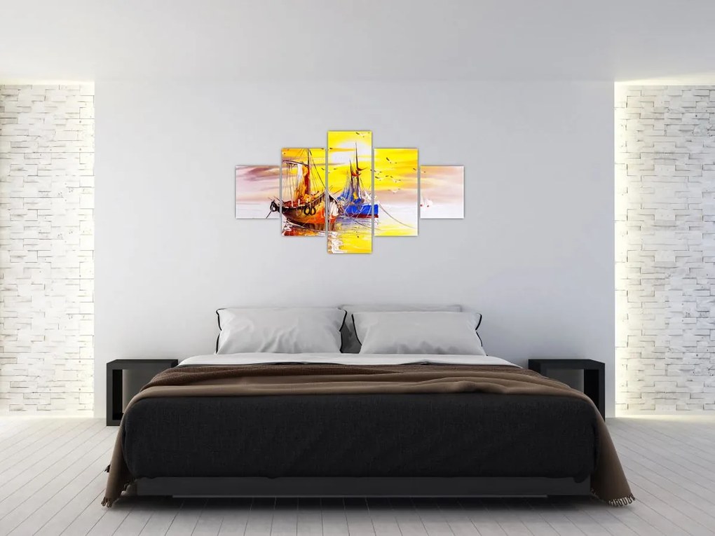 Obraz - Obraz statku (125x70 cm)
