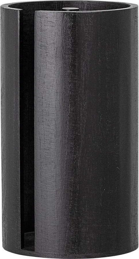 Czarny drewniany stojak na ręczniki papierowe ø 14,5 cm Celian – Bloomingville