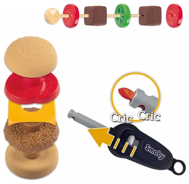 Smoby grill ogrodowy dla dzieci barbecue 18 akcesoriów