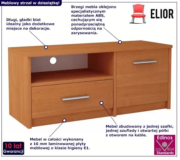 Klasyczna Szafka Rtv Do Salonu Olcha K5-B37