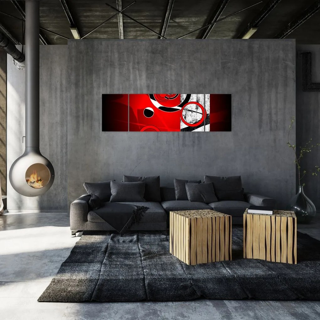 Obraz abstrakcji (170x50 cm)