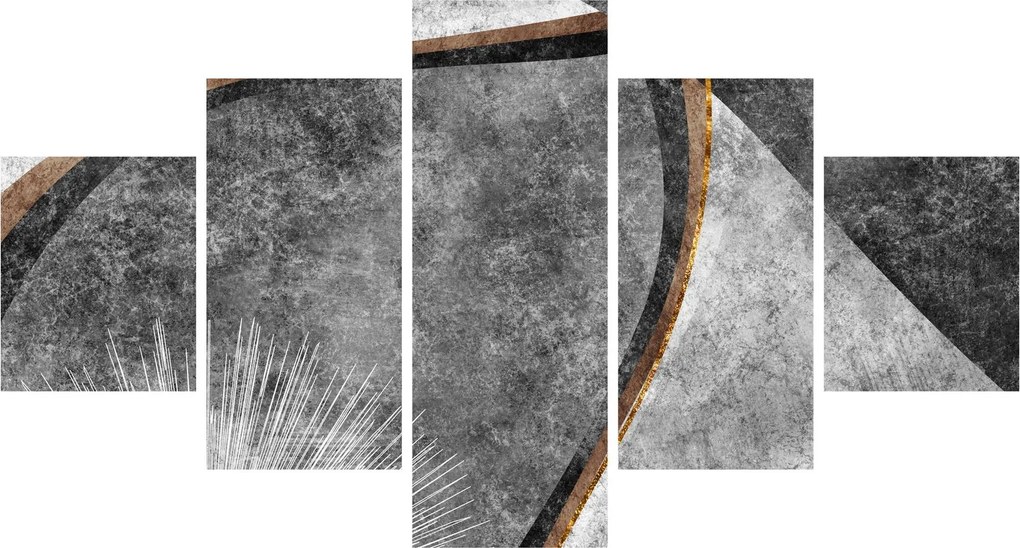 Obraz - Abstrakcja w betonie (125x70 cm)