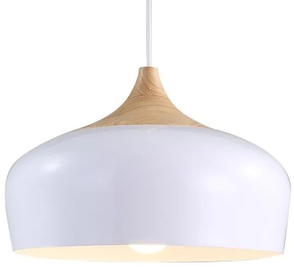 Lampa sufitowa wisząca pojedyncza Bari Biała APP183-1CP