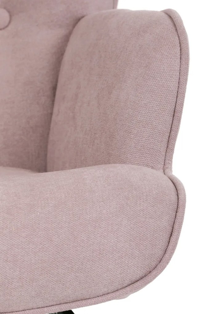Fotel bujany PINK2, różowy