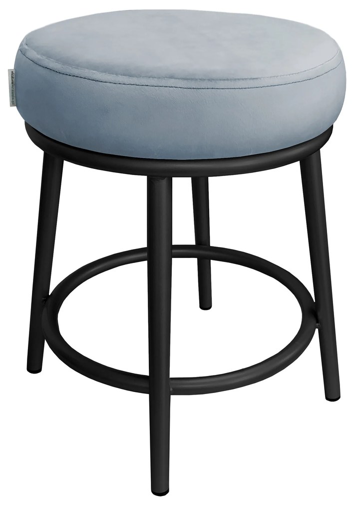 Taboret Ben noga metalowa czarna BL06