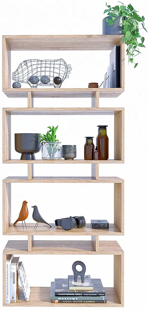 Dziecięcy regał ażurowy dąb sonoma K3-A45