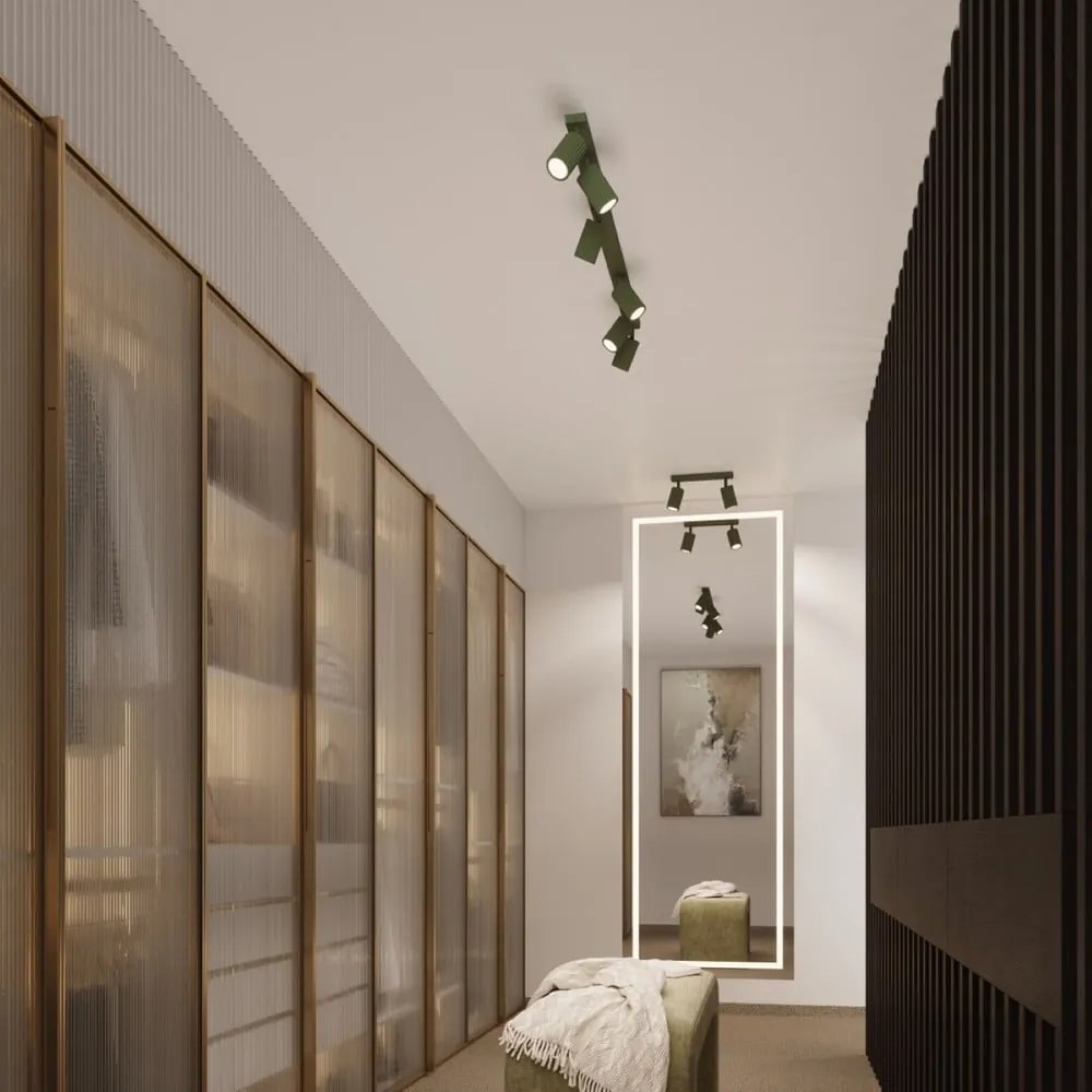 Zielona lampa punktowa 6,5x30 cm Gleam – Sollux