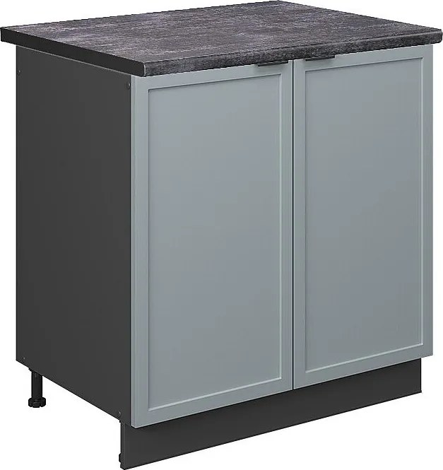 Szafka pod zlew jasnoniebiesko-szary 80x60x82 fame-line