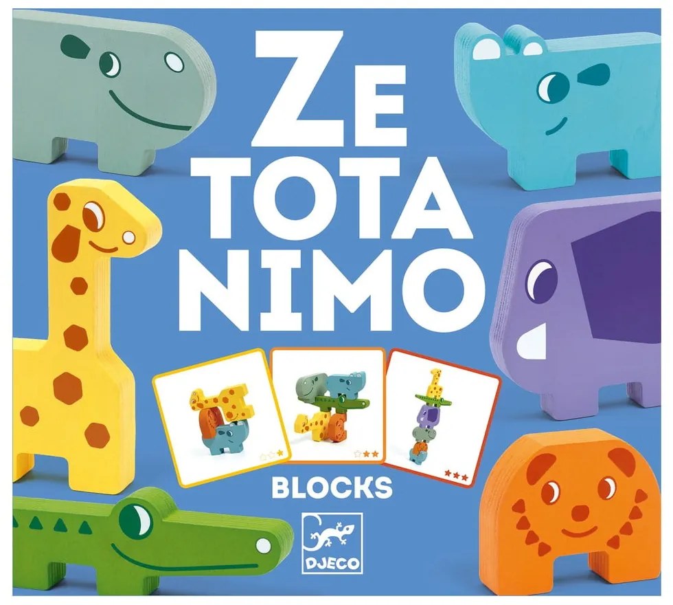 Dziecięce drewniane puzzle w kształcie zwierzątek Djeco Puzzle