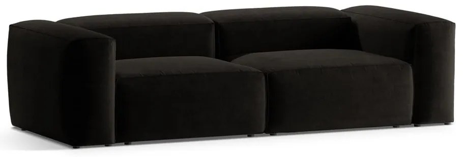 Czarna sofa 264 cm Bergamo – Cosmopolitan Design