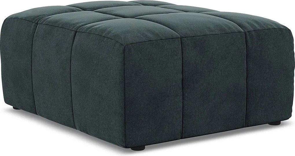 Pufa - z tkaniny welwetowej - morski - ALOHA