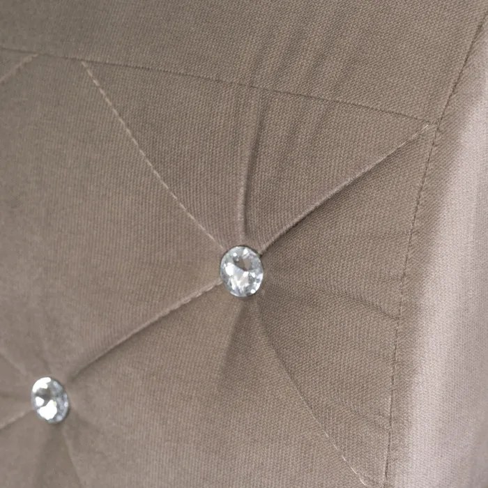 Sofa Rozkładana z Funkcją Spania VIVO Dwuosobowa Beżowa Glamour do Salonu