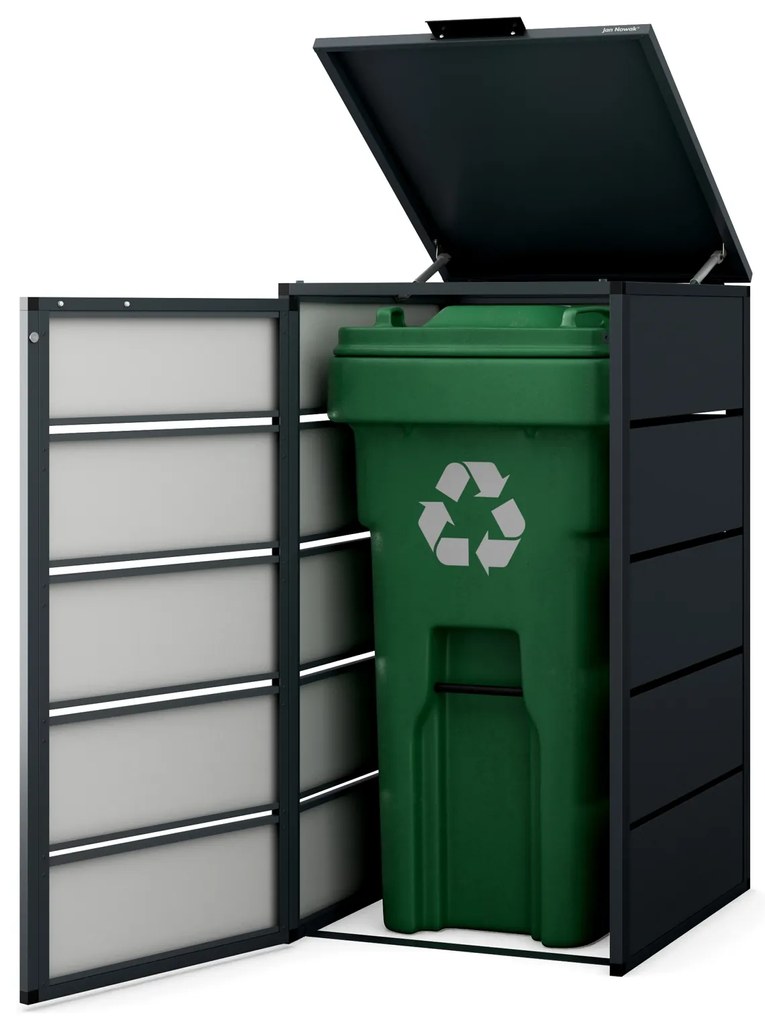 Zabudowa śmietnikowa 120L jednokomorowa, antracyt