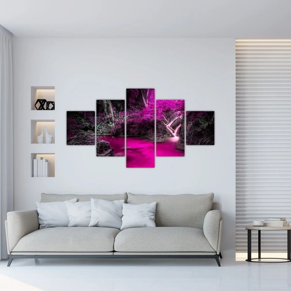 Obraz - Różowy las (125x70 cm)