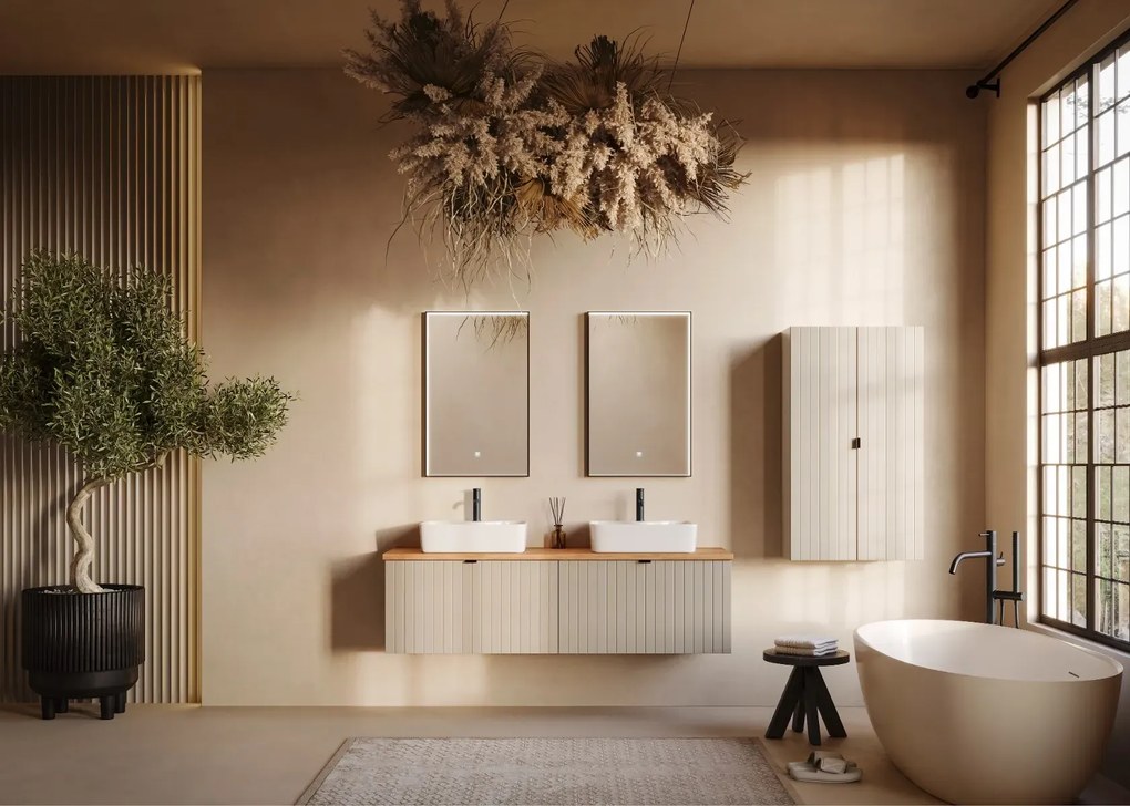 Szafka pod umywalkę HARMO 60 cm kaszmir półmat KROFAM