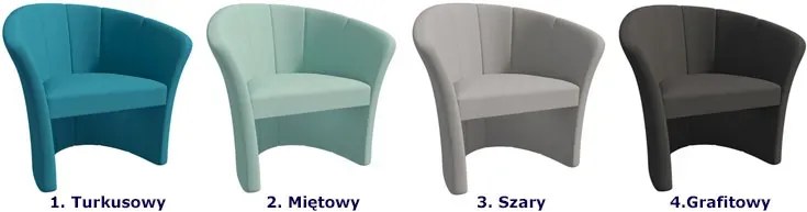 Szary nowoczesny fotel kubełkowy W0-F83