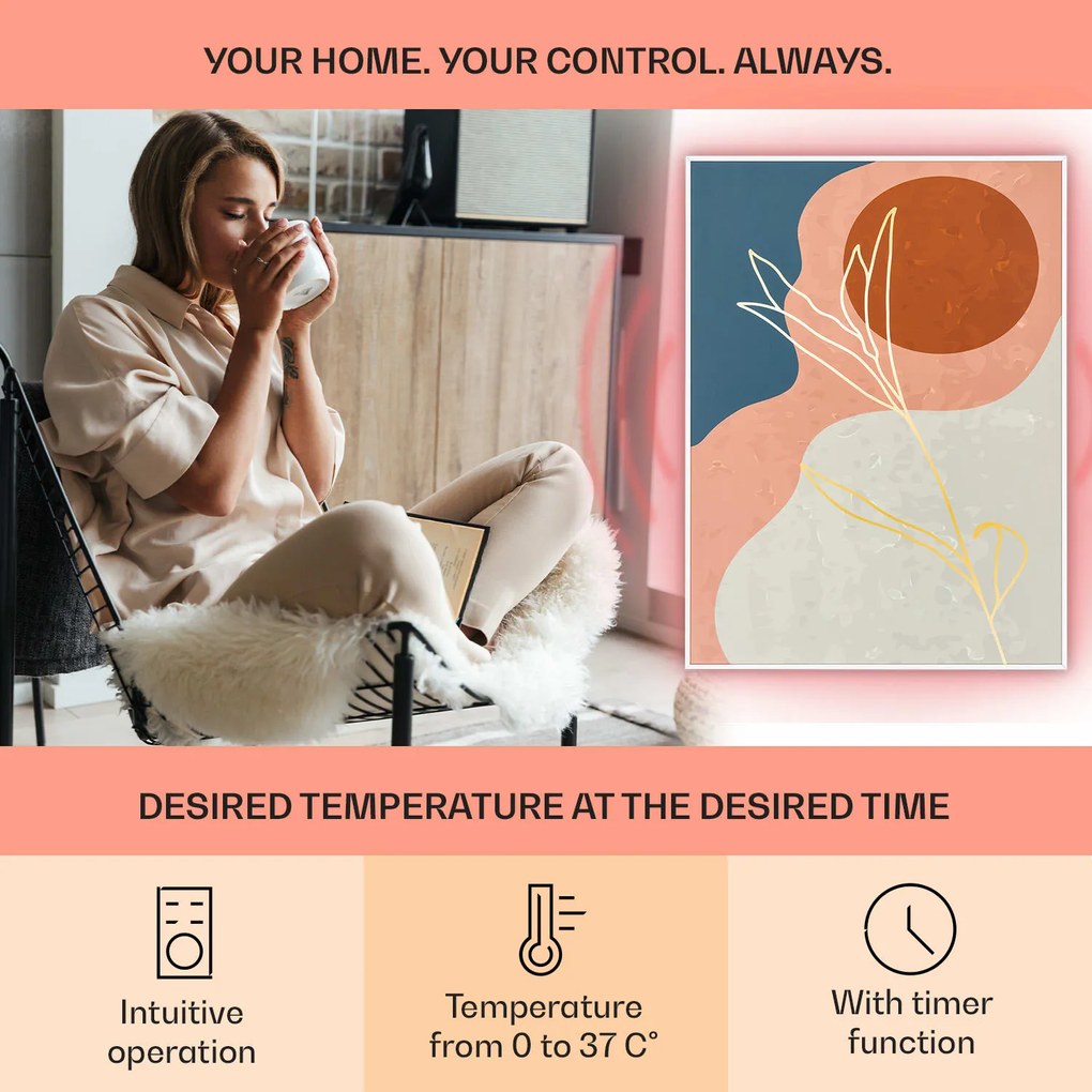 Klarstein Wonderwall Air Art Smart Panel grzewczy na podczerwień