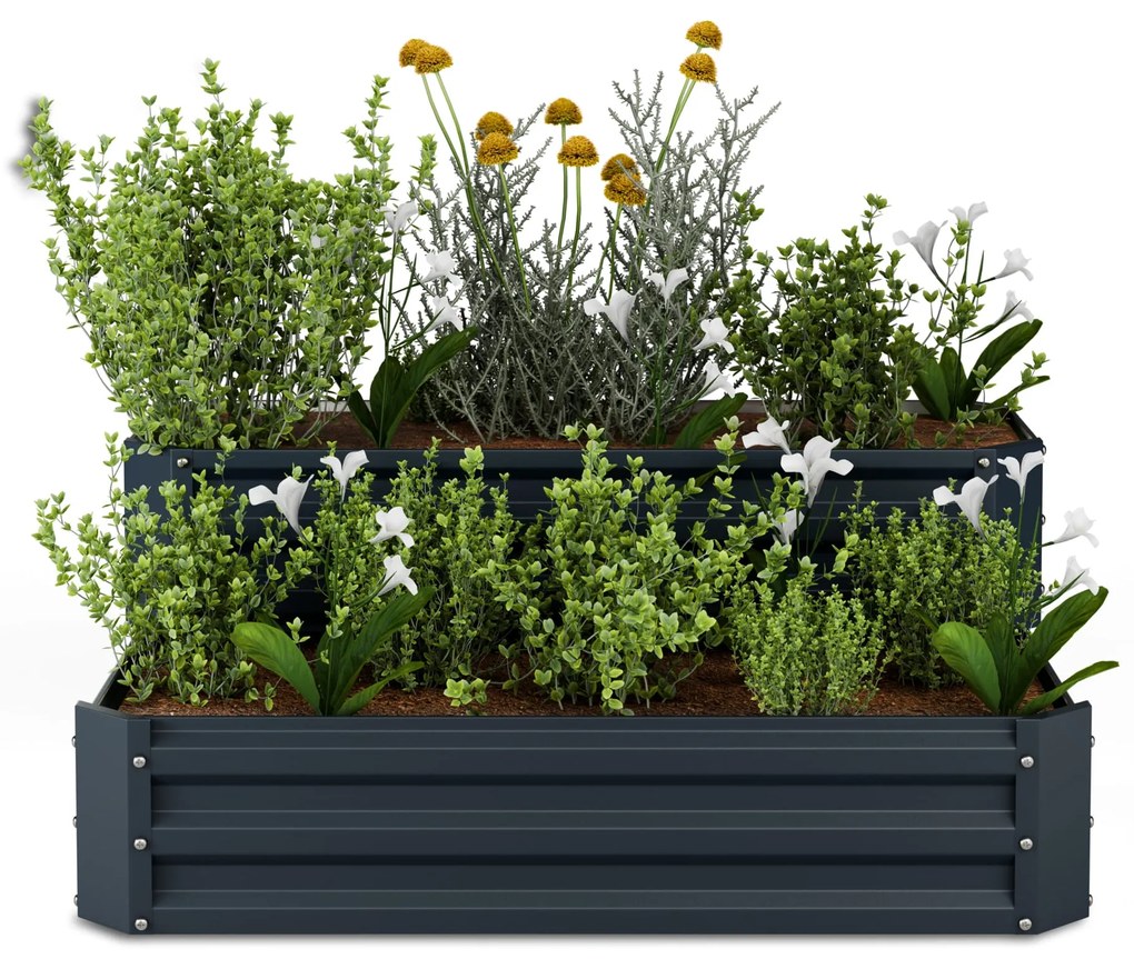 Blumfeldt Terrabox 120x90x50 cm Skrzynia na warzywa Antracyt