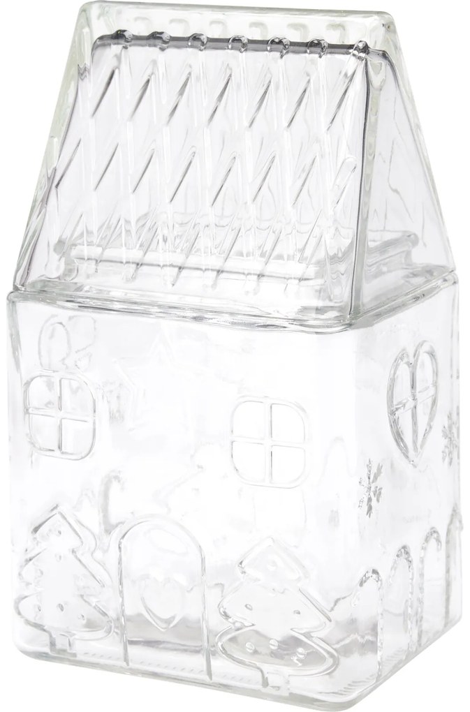 Szklany pojemnik ze świątecznym wzorem 1,5 L