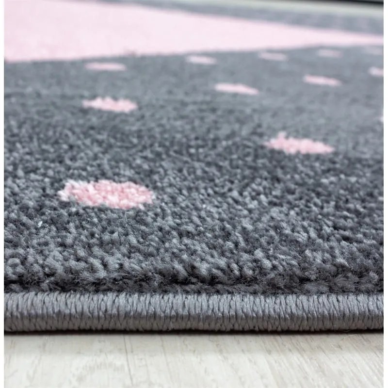 Dywan dziecięcy Bambi Serce różowe 200 cm x 290
