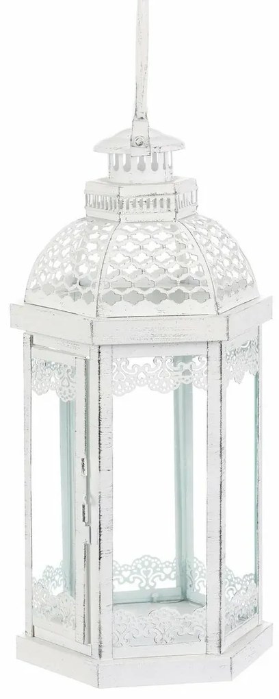 Zestaw metalowych latarni Magnificenza 3 szt.,biały
