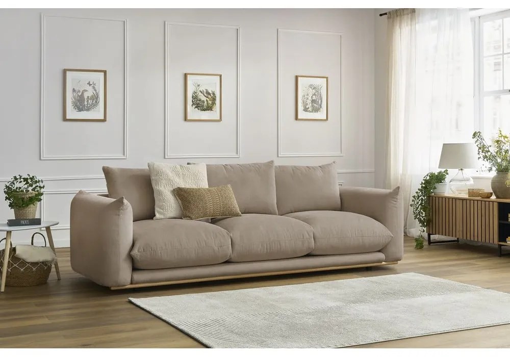 Beżowa sofa 265 cm Ernest – Bobochic Paris